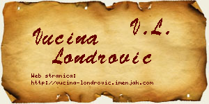 Vucina Londrović vizit kartica
